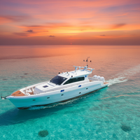 Yacht de luxe en aluminium Dookyu certifié CE, 17 m (56 pieds), écologique et durable, idéal pour le tourisme côtier longue distance