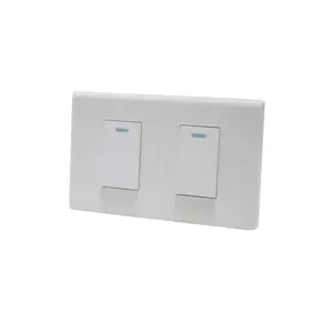 N32 kisaran 1 gang 1way switch (1/3 key) + 1 gang 1way switch (1/3 key) warna putih pelat PC 118 Plate 1/3 modular