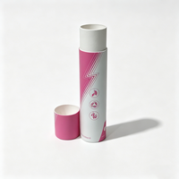 Tube d'emballage en carton biodégradable imprimé sur mesure pour affiches, boîte ronde en carton pour badminton, conteneur cylindrique en kraft pour T-shirts et bouteilles