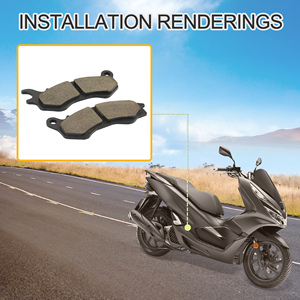 Plaquettes de frein avant GOOFIT pour moto PCX <span class=keywords><strong>125</strong></span> (WW <span class=keywords><strong>125</strong></span> EXZA-10) 2010-2013/ NSC 110 Vision 110 (4T) WHB 2011-2013 - Product Image 6