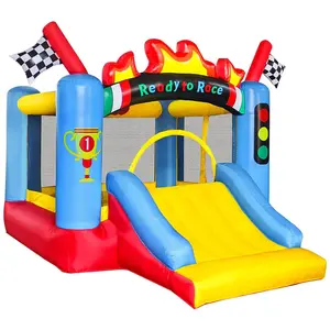 Jumping Bouncer Kids Adult Fun City Bouncy Castle Air Bounce House Jumper