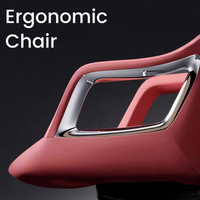 Chaise de patron de bureau de luxe chaise d'ordinateur ergonomique confortable et sédentaire chaise à dossier haut pour la maison