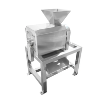 Industriële automatische groente- en fruitpuree-, passievrucht- en ananasjam-maker met hoge productiviteit, gemotoriseerde sapcentrifuge en pulp-extractor