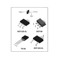 Triac BT131 TO-92 con Baja Corriente de Retención y de Bloqueo