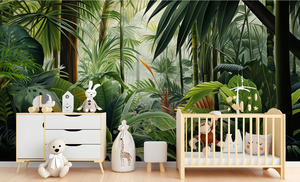 <span class=keywords><strong>Papier</strong></span> <span class=keywords><strong>peint</strong></span> moderne tropical personnalisable avec installation autocollante, imperméable pour les murs du salon, du canapé et de la chambre à coucher - Product Image 4