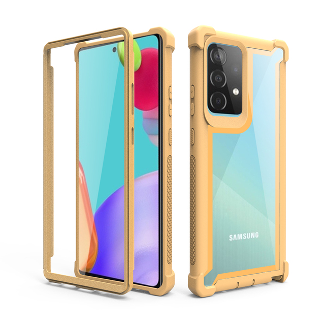 2021 Newest Design Soft TPU+PC Phone Case Anti-Fall Mobile Phone Covers for Samsung A52