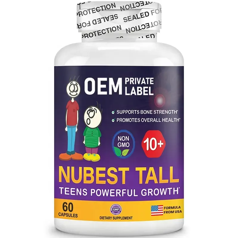 Height Growth Supplement for Children Teens Bone Health Growth Capsules with Calcium MultiVitamin Collagen Tall Capsule