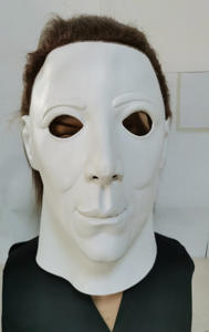 Disfraz de Halloween para Adultos, Hombres y Mujeres, Accesorios de Látex, Terrorífico, Cosplay, Piel de Terror, Máscara Facial Realista de Michael Myers, MJC022 - Product Image 3