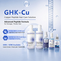 Champú y Acondicionador Hidratante con Péptidos de Cobre GHK-Cu de Marca Privada, para el Crecimiento del Cabello, Anticaída, Salud del Cuero Cabelludo, Precio de Fábrica OEM