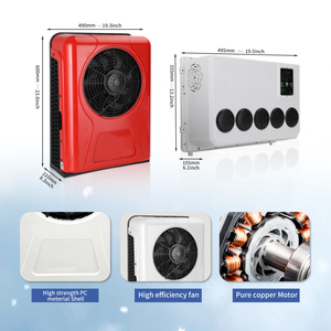 Climatiseur électrique 12V 24V Camion RV Sleeper Parking Climatiseur Cabines Camion <span class=keywords><strong>Mini</strong></span> Split Refroidisseur d'air Ventilateur Sans Carburant - Product Image 4