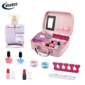 Certificate Kids Cosmetic Set Children Princess Pretend Beauty Washable Real Makeup Toys Kit For Girls