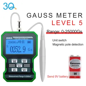 3Q Handheld Gauss Meter Draagbare Digitale Teslameter Kopen Hall Effect Probe Gauss Tesla Meter Voor Testen Magneten 1%