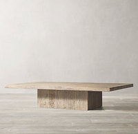 Table personnalisée de luxe Meubles de récupération fabriqués à la main Tables basses uniques en planches de chêne blanc