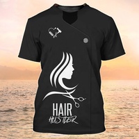 Vêtements de travail pour salon de beauté et barbier FYD, chemises et blouses pour coiffeurs, uniformes pour hommes, très demandés