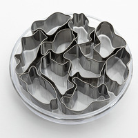Moule à pâtisserie, outils pour gâteaux et biscuits, lot de 10 emporte-pièces 3D en acier inoxydable, motifs papillons et animaux variés