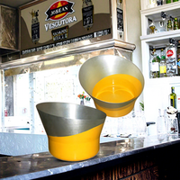 Grand seau à glace oblique en acier inoxydable de haute qualité, nouveaux modèles promotionnels