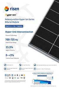 Panel Solar Monocristalino de 550W con Garantía Extendida, Placa Fotovoltaica para Bomba de Riego Solar y Sistema de Energía Híbrido - Product Image 3