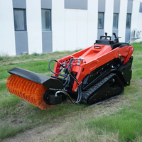 Produit phare : Chargeuse compacte V1000, balayage de la neige, chargeuse compacte tout-terrain, chargeuse compacte hydraulique à chenilles pour jardin