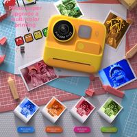 Appareil photo instantané Kewukoo modèle K27 avec impression couleur, en matériau ABS/PC, jouet d'enregistrement photo et vidéo à double objectif pour garçons et filles