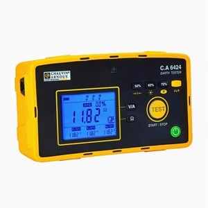 Testeur de terre Chauvin Arnoux Ca6424 1,82 Ohm avec affichage numérique, mesureur de résistance de terre professionnel pour les tours de lignes de transmission - Product Image 3