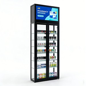 Présentoir de vitrine en verre trempé pour magasin de tabac, design intérieur de boutique de détail, étagère de présentation de produits pour armoire de magasin de fumeurs - Product Image 2