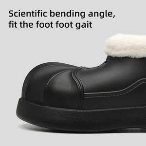 Chaussons d'intérieur pour homme en EVA extrêmement chauds, doublés <span class=keywords><strong>de</strong></span> polaire thermique, antidérapants, tendance mode intérieure et extérieure - Product Image 2