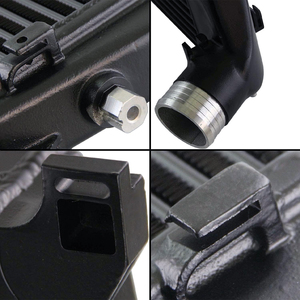 70mm cạnh tranh <span class=keywords><strong>intercooler</strong></span> cho VW MK7 GTI Golf r VAG 1.8T 2.0T 8V A3 S3 đen nhôm Golf <span class=keywords><strong>7</strong></span> <span class=keywords><strong>intercooler</strong></span> Kit - Product Image 6