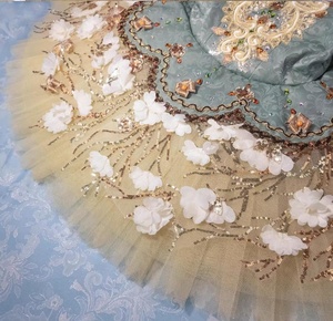 Tutù Professionale da Balletto per Ragazze, Abito in Tulle Bianco, Blu e Rosa, Costume da Ginnastica con Diamanti, Leotard da Danza, Costume da <span class=keywords><strong>Ballerina</strong></span> - Product Image 4
