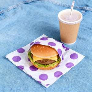 Papier à hamburger, papier ciré, papier à sandwich, papier de cuisson, papier pour poulet, papier de cuisine, qualité alimentaire, résistant à la graisse, logo personnalisé - Product Image 6