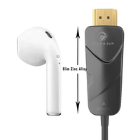 Kabel Serat Optik Aktif 8K Khusus Pria-Pria 15m, Tembaga Berlapis Emas PVC, Resolusi UHD untuk 2.1 Speaker dan Mikrofon