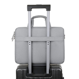 Sac pour ordinateur portable étanche et fin, mallette de bureau, sac messager bandoulière, sac de voyage pour hommes, mallette rigide en cuir personnalisable avec logo - Product Image 5