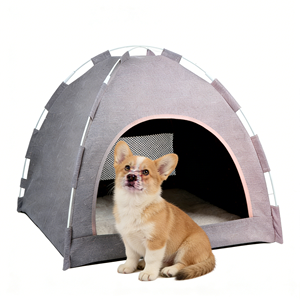 Wasserdichtes Faltbares Hundebett-Zelt mit Überdachung und Sonnenschutz für Campingausflüge und Entspannung in der Wildnis - Product Image 2