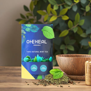 Té de hierbas de menta verde orgánico Bolsas de té ecológicas Hierbas Hojas de menta verde puras Bolsitas de té - Product Image 1