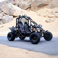 Kart à essence personnalisable sportif 200cc 11kW à refroidissement par air, démarrage électrique, freins à disque avant et arrière, transmission par chaîne pour pistes tout-terrain