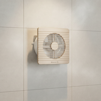 Ventilateur axial électrique à faible bruit et à haut débit d'air, monté sur fenêtre, en plastique, avec moteur à pôles ombragés CC/CA et roulement à bille