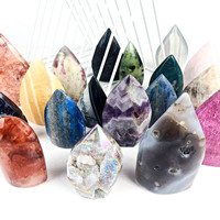 Vente chaude de haute qualité cristal océan jaspe rouge feu multi matériaux ornements pour la guérison