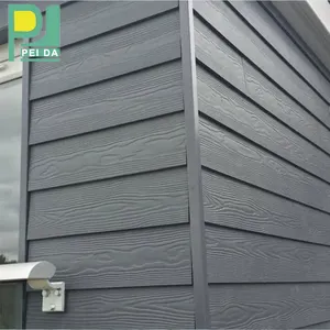 Wood Grain 4x8 12mm 16mm Thickness Fibre Cement Ceiling Board for Exterior Wall House6