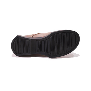Vente en gros de bottines en cuir véritable doublées de fourrure pour femmes avec semelle épaisse fermeture éclair latérale tendance confortable - Product Image 5