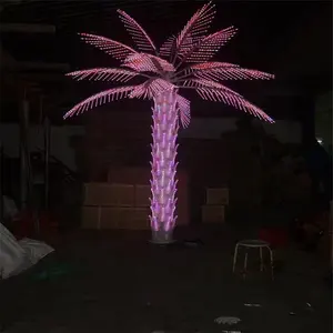 中国商品批发led装饰2018最新棕榈树灯太阳能led无焰led蜡烛灯圣诞树