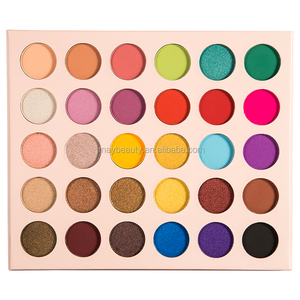 mayor maquillaje China Etiqueta Privada cosméticos libre de parabenos mate ojo sombra impermeable rosa de sombra de ojos de caso - Product Image 2