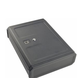 Đen Master Key <span class=keywords><strong>Gun</strong></span> an toàn hộp xách tay, 3.3 kg vuông ngón tay súng két súng hộp kết hợp két - Product Image 1