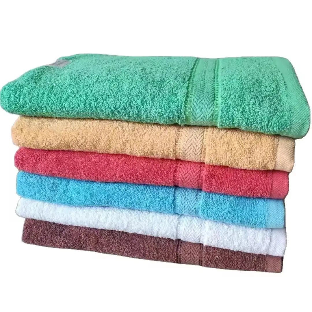 Werkslager Lose günstig Reine Baumwolle Badezimmerprodukt Dobby verblassfeste Handtuch schnelltrocknendes Badetuch