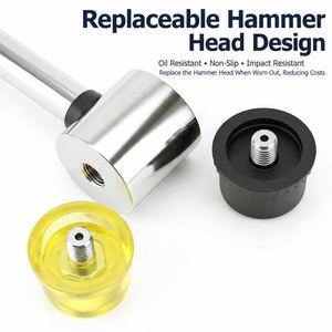 Hochwertiger DIY-Mechanikerhammer mit Stahlgriff, Installationshammer mit geteiltem Kopf, OEM-Hammer für Camping und Outdoor-Aktivitäten - Product Image 3