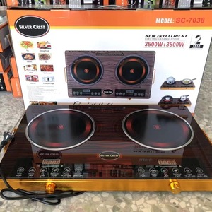 Placa de cocción de cerámica Silver Crest de 3500W con control táctil, quemador único de inducción infrarroja para uso doméstico - Product Image 2