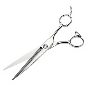 Ciseaux de coiffure professionnels, instruments de beauté, ciseaux de barbier à manche ergonomique avec lames tranchantes et durables - Product Image 1