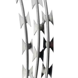 ขดลวดลวดหนามมีลวดเหล็กป้องกันการละเมิดลิขสิทธิ์ชนิดเดียวมีความปลอดภัยสูง - Product Image 4