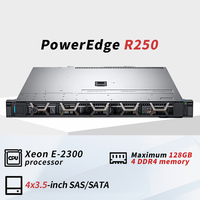 Usine En Gros Dells Serveur Ordinateur Poweregde R250 1u Rack Serveur Hôte Pc Intel Xeon Réseau Ram Serveur Système À Vendre