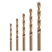 Forets hélicoïdaux en carbure monobloc, finition zinc, compatibles acier inoxydable, queue droite, usinage CNC de précision, personnalisables pour le métal