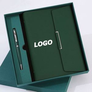 Executive Business Style <b>Notebook</b> Gift <b>Set</b> Premium PU Leather Journal Digital Printing for Custom Branding Promotional Events - Product Image 1