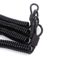 Porte-clés en plastique à ressort élastique, anneau porte-clés en spirale, sangle extensible, cordon élastique